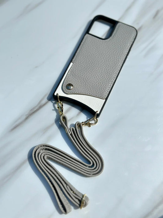 Case Cuero Gris